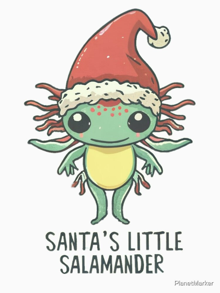 Axolotl With Santa Hat by PlanetMarker