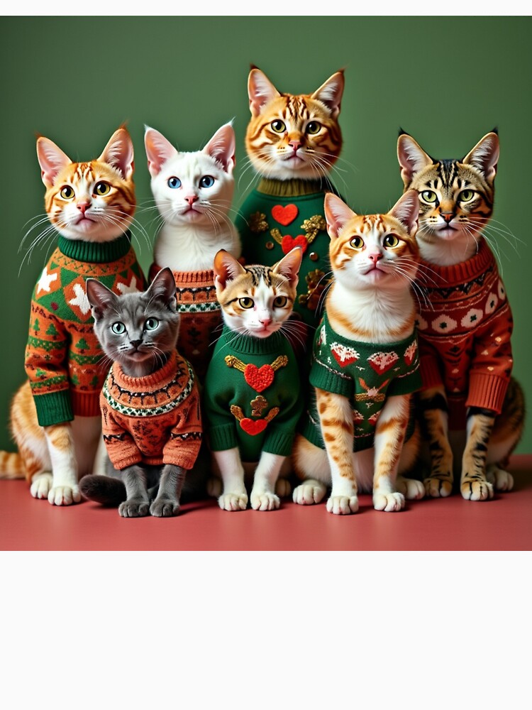 Ugly Christmas T-shirts and Beauitful Cats by InkExpression
