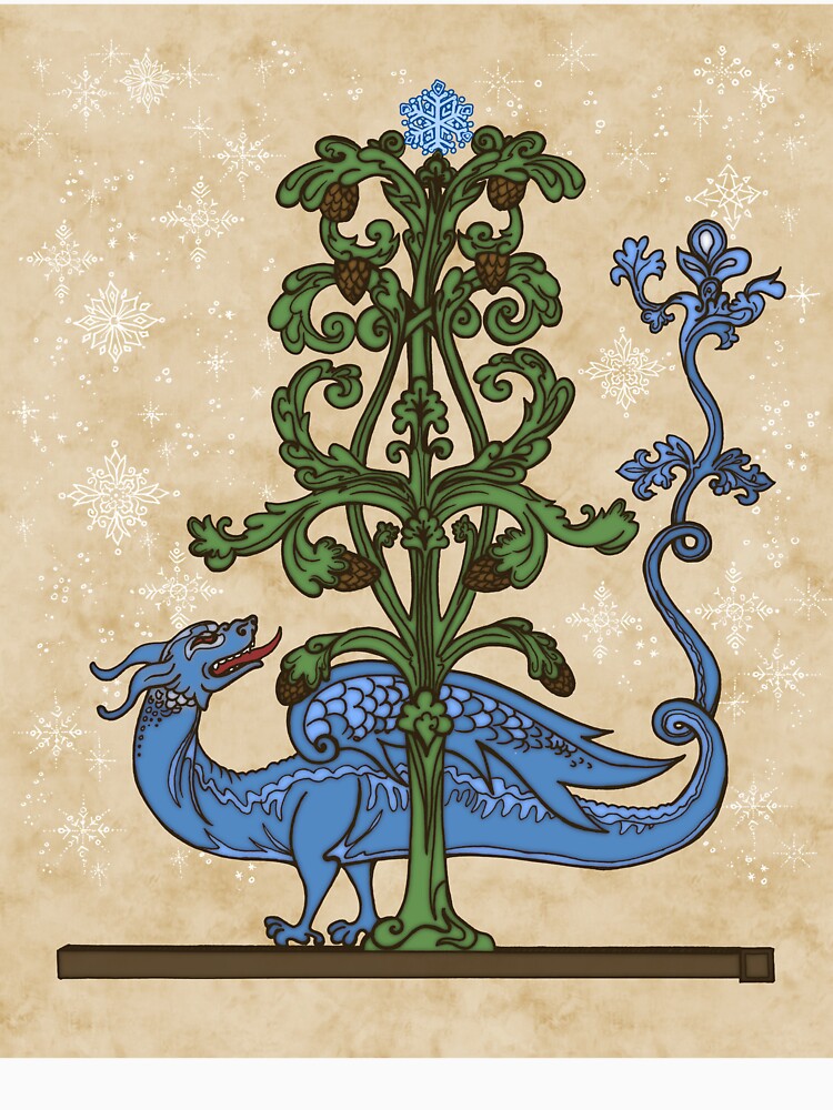 Medieval Yule Dragon by FlutterKatArts