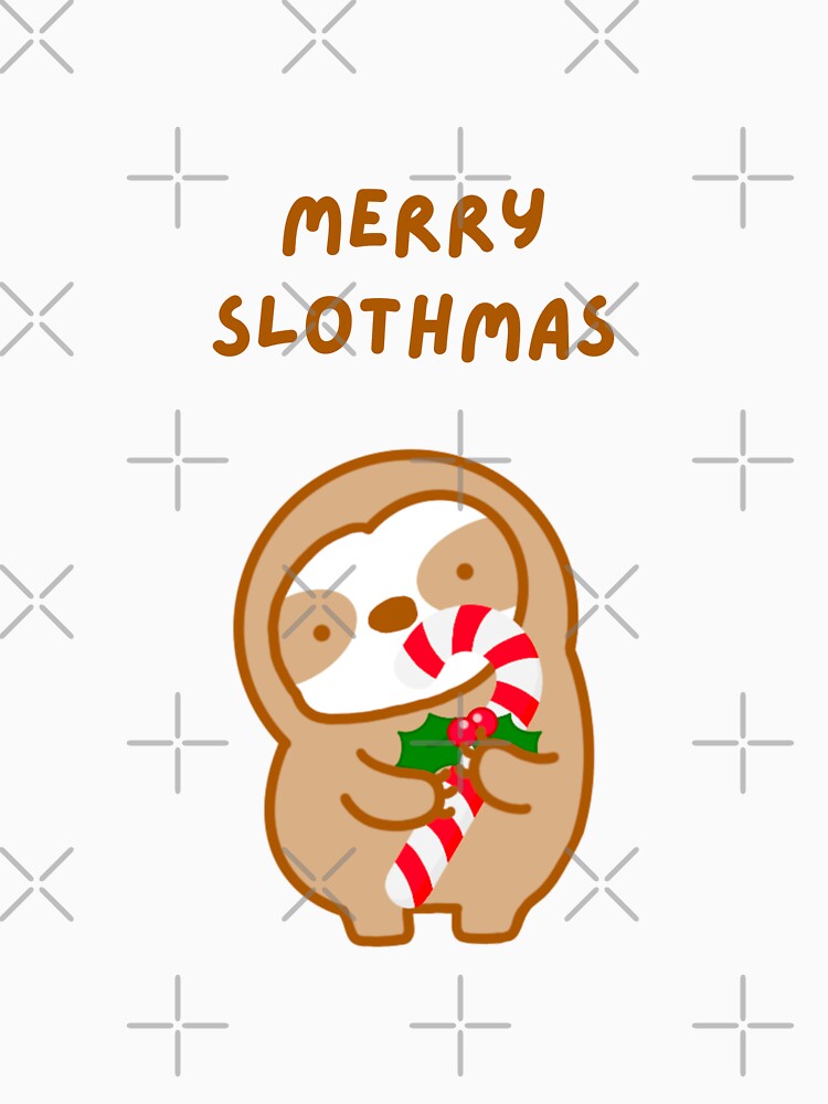 Merry Slothmas Candy Cane Sloth by theslothinme