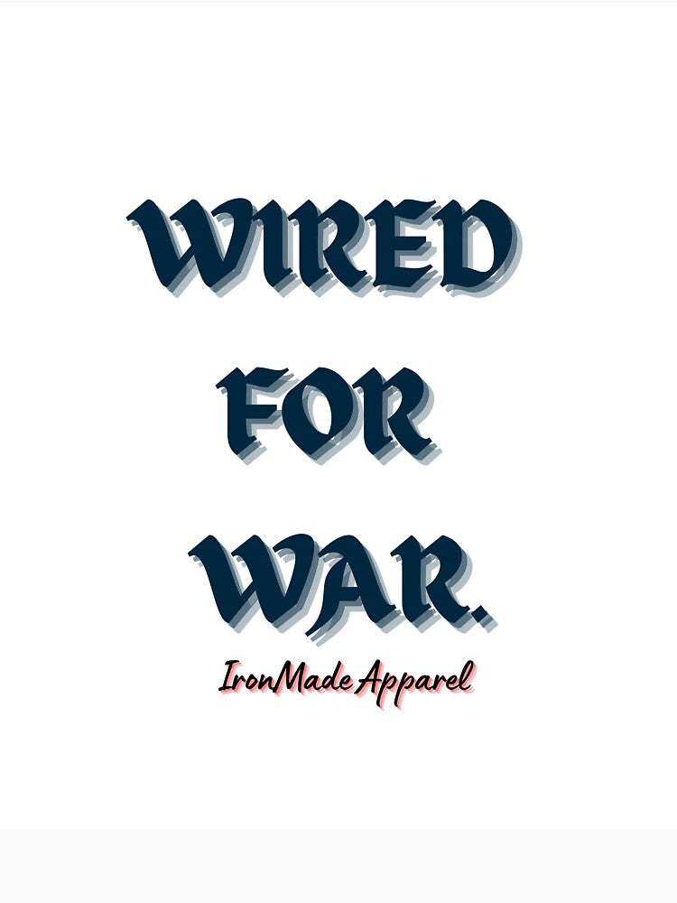 Wired for War Electrician Shirt – Bold Electrician Humor Tee for Linemen, Electrical Workers & Tradesmen Pride by IronMade Apparel