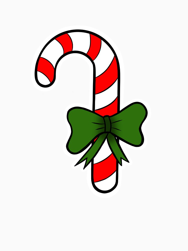 Candy Cane - Christmas sticker illustration by FlaviaDesenha