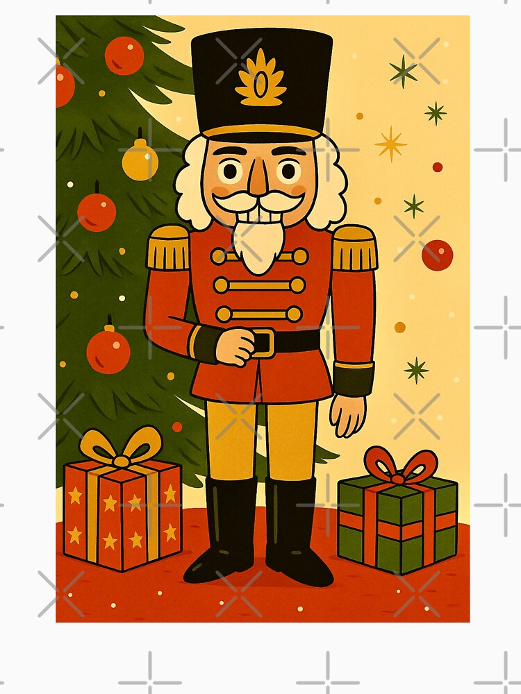 Classic Christmas Nutcracker Scene by Myra365Art