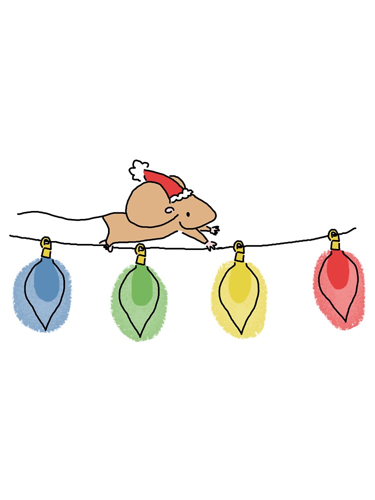 Christmouse Lights by drawnbyemma