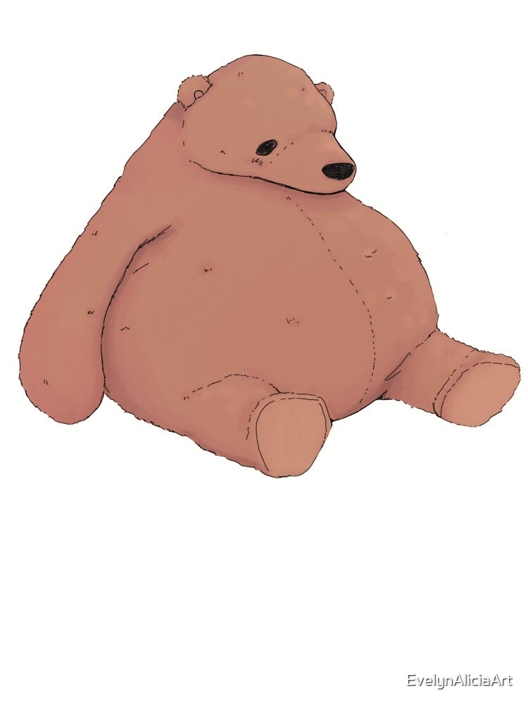 Cosy Bear Plush by EvelynAliciaArt