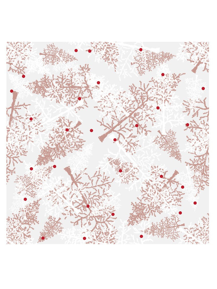 Christmas Glimmer: Red Christmas Vibe on white elegance by PrintsByAnnJ