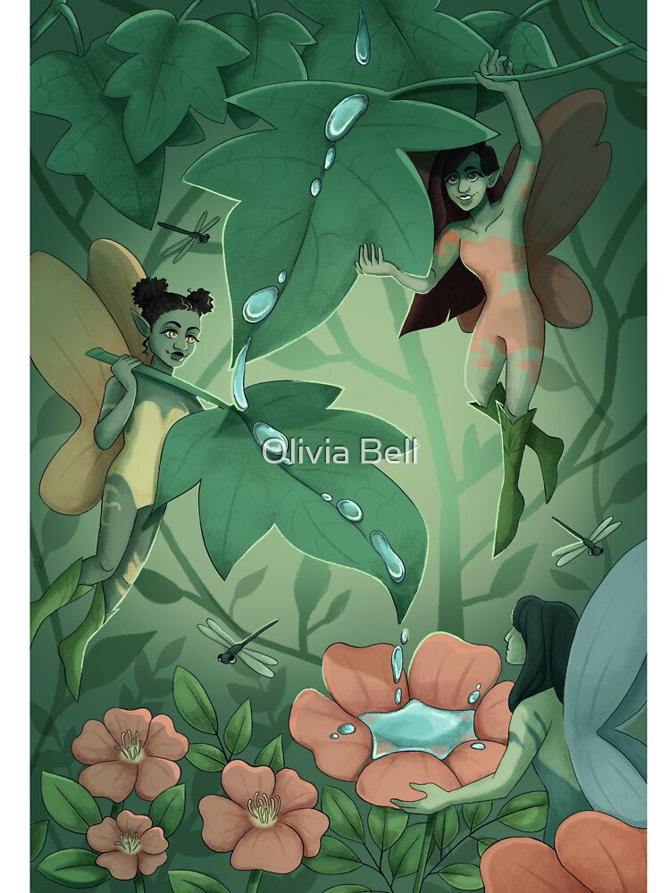 Water Fairies by Olivia Bell Art