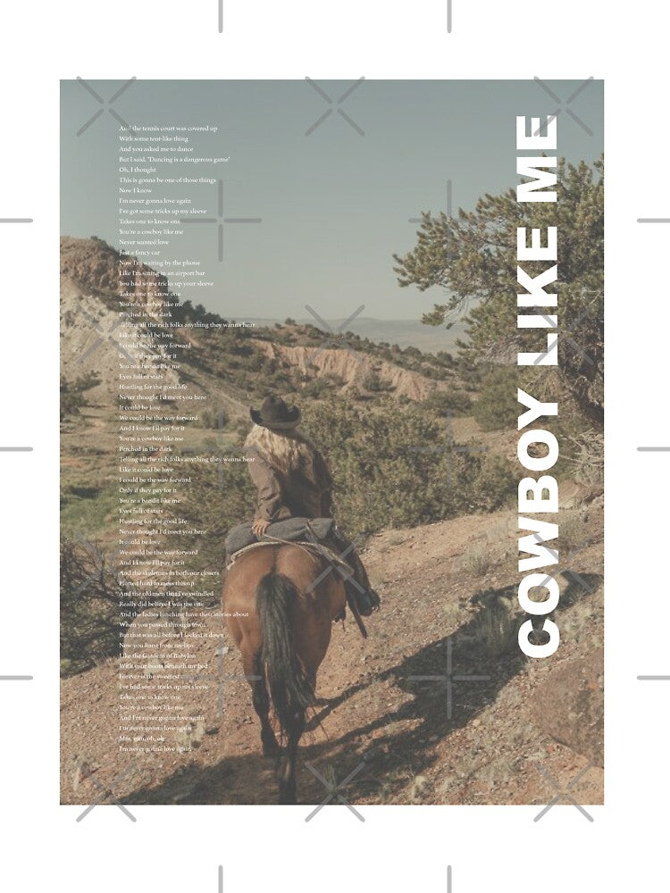 Cowboy Like Me  Poster by Maddie Art