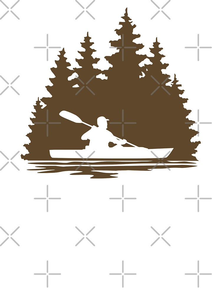Silhouette of a Guy Kayaking by Sam Morrison