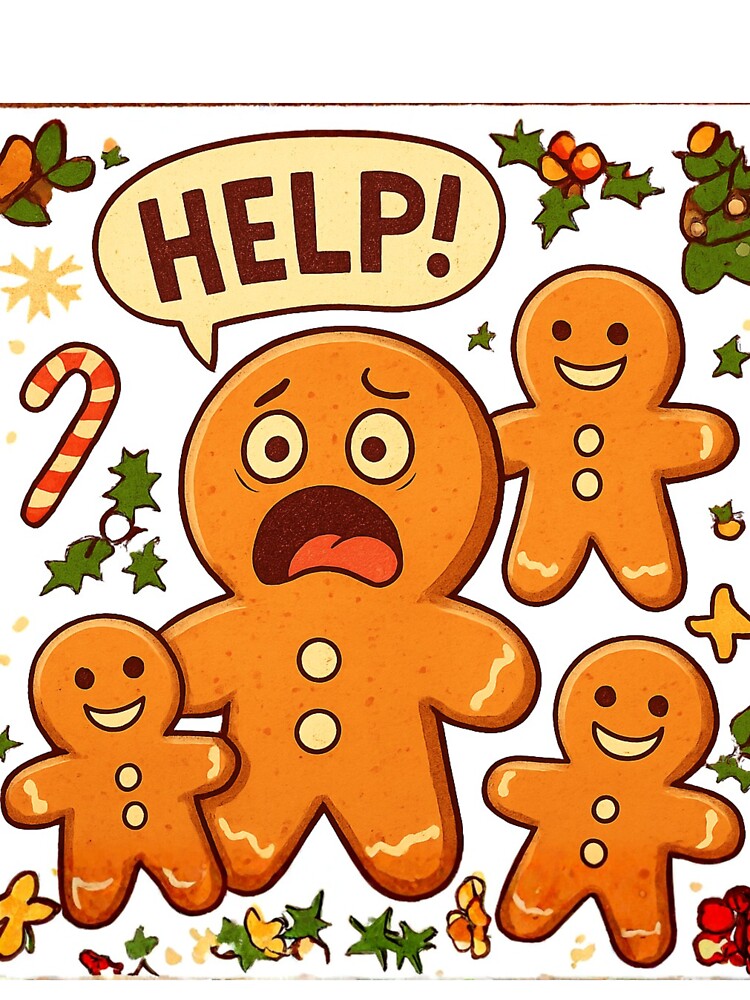 Cute but Screaming Cookies – Adorably Unhinged Holiday Pattern by MyVision12