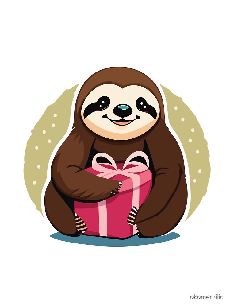 Baby Sloth Christmas by okomerkilic
