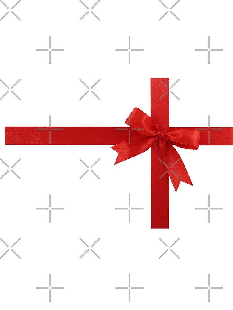 Red Present Ribbon Christmas gift by Ink Bloom Studio ⭐⭐⭐⭐⭐