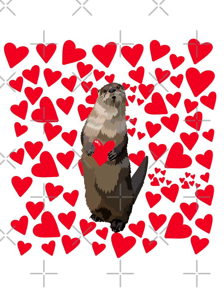 O is for Otter,Otter – Playful and Curious River Mammal Wildlife Illustration by PrettylittlepastelUk