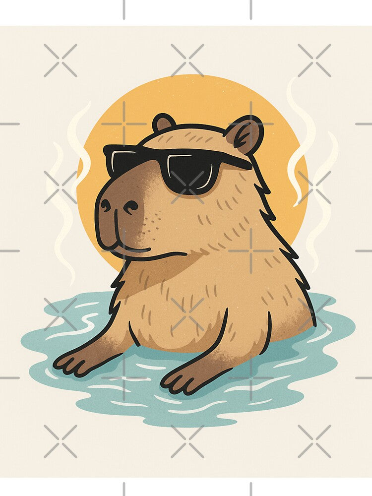 Chill Lord Capybara – Relaxed Sunglasses Hot Spring Vibes by ViralByDesign