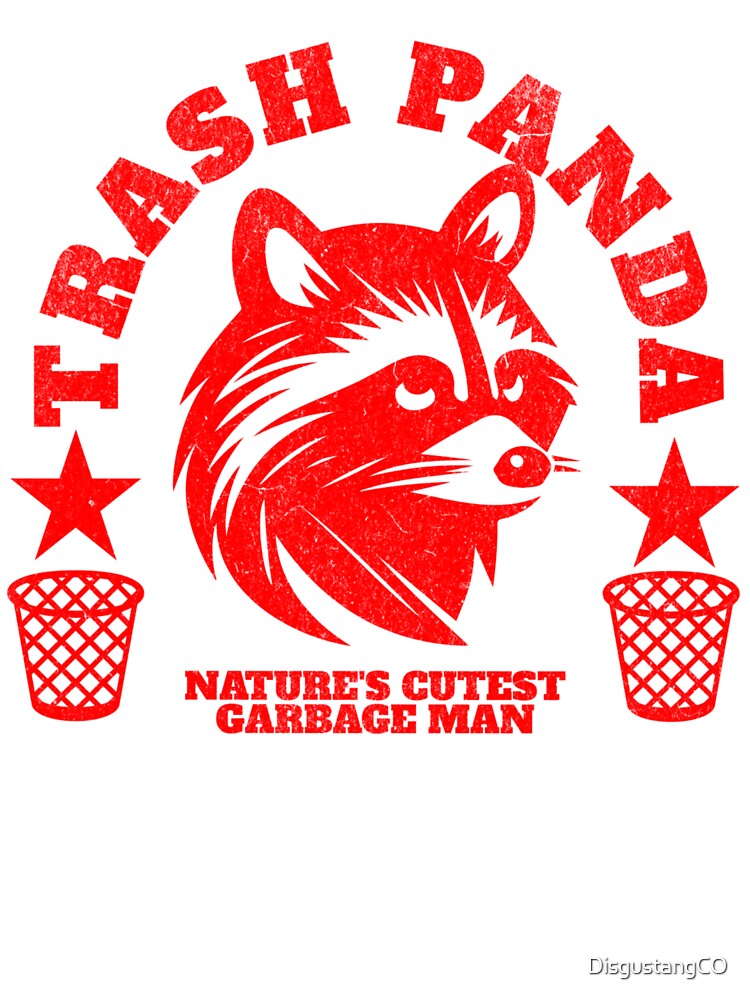 Copy of Raccoon trash panda ironic college seal parody red by DisgustangCO