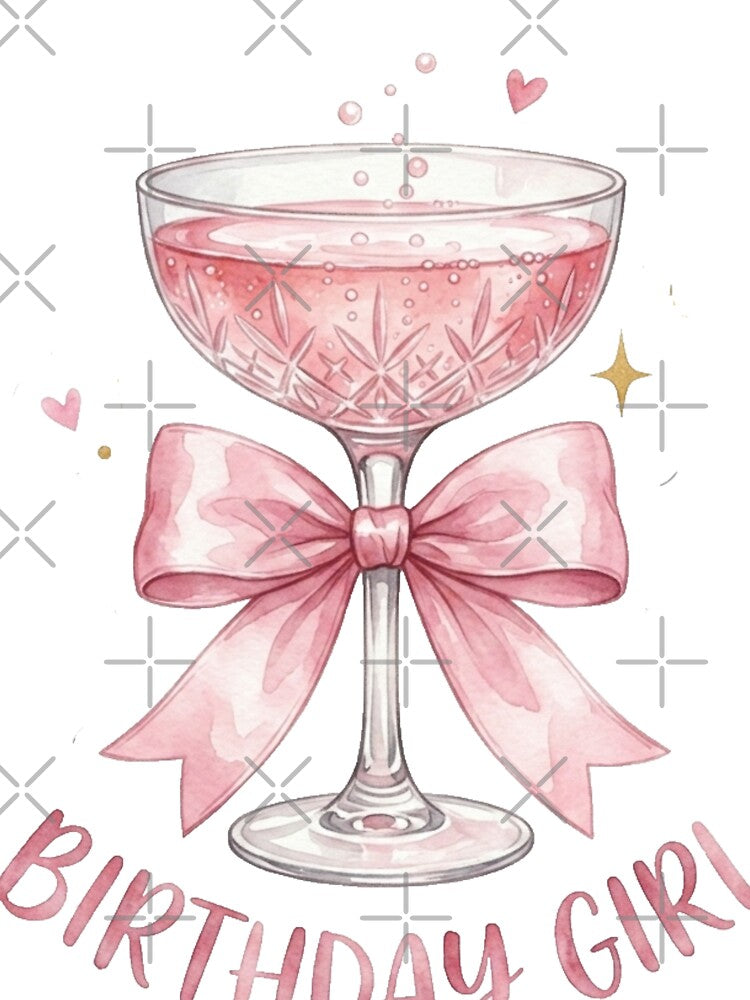Coquette Champagne Glass - Elegant Birthday by conamor-bymel