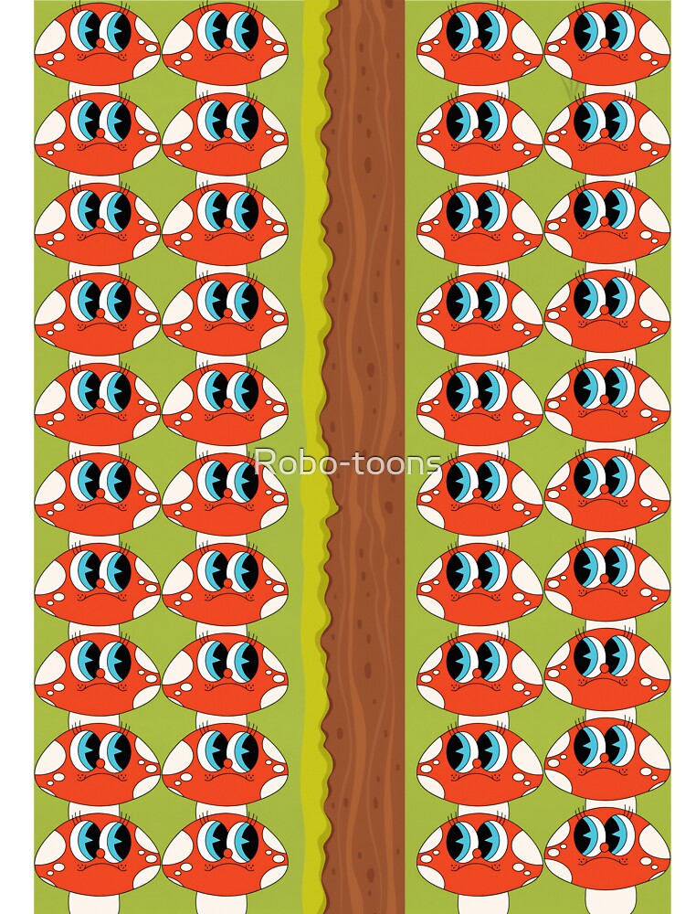 vegan people life mushroom pattern : new design by Robo-toons