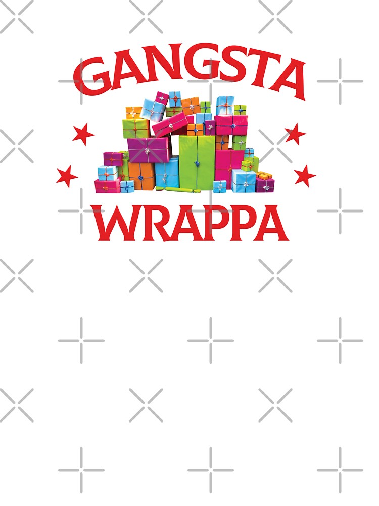 Gangsta Wrappa Funny Christmas T-Shirts by redjaygraphics