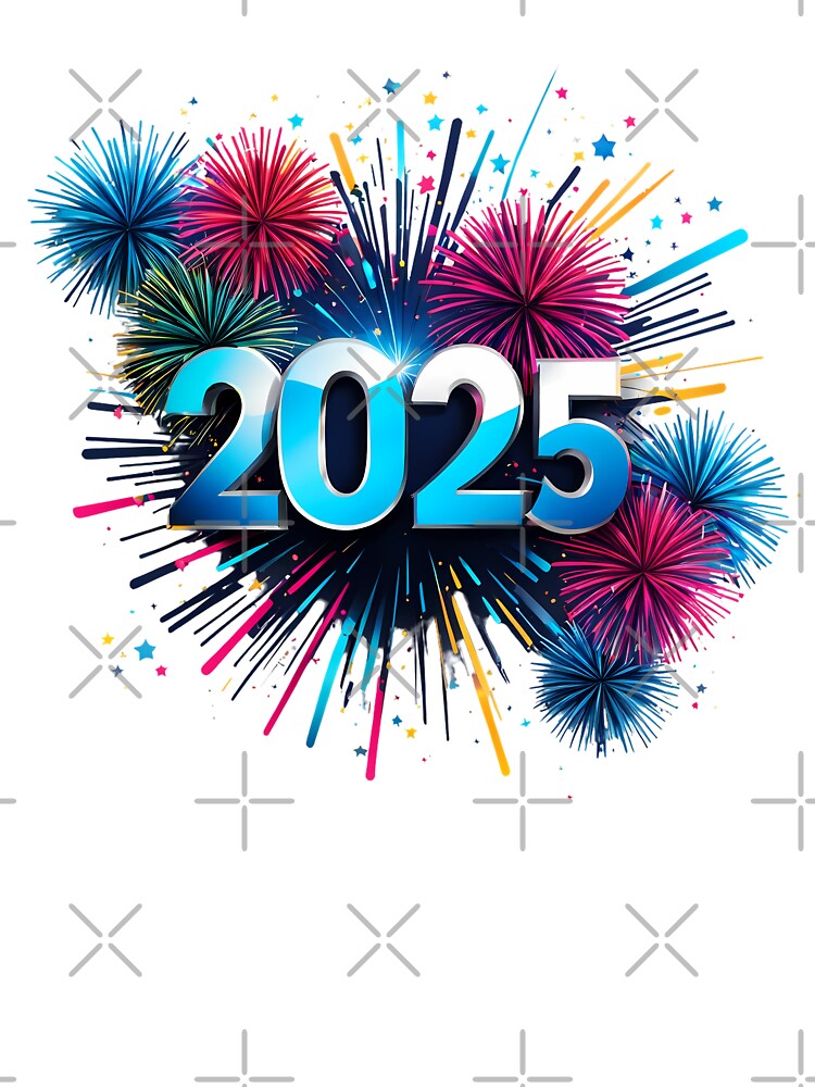 Happy New Year 2025 T-shirt Design by Pixevol
