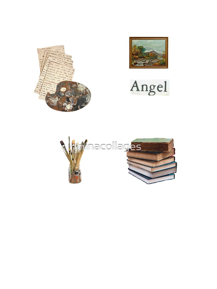 Falling for the Muse- dark academia collage by ninacollages