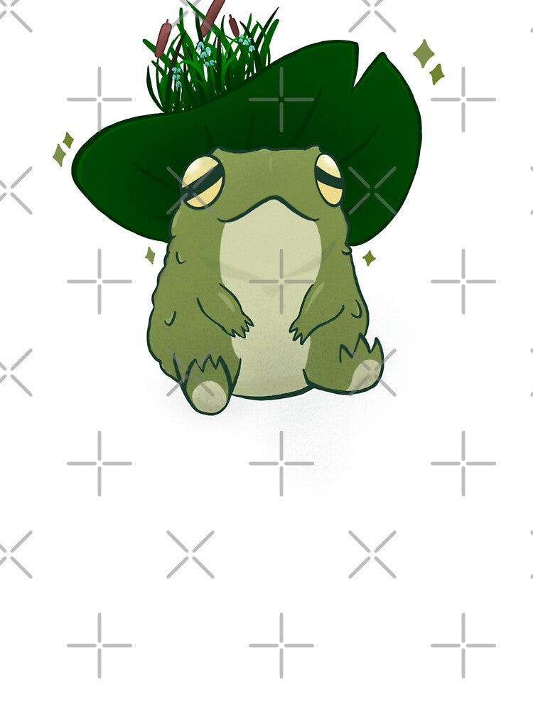 A cute frog that is proud of his new hat!! by TheBlackRoze