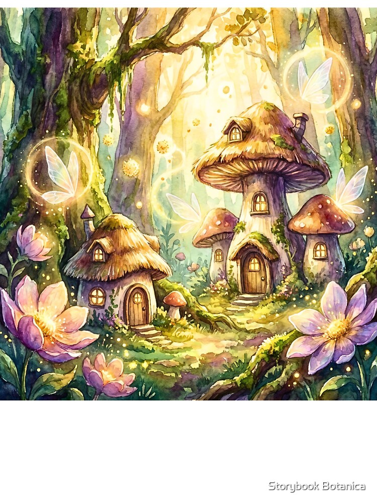 Enchanted Mushroom Cottage Fairy Forest by Storybook Botanica