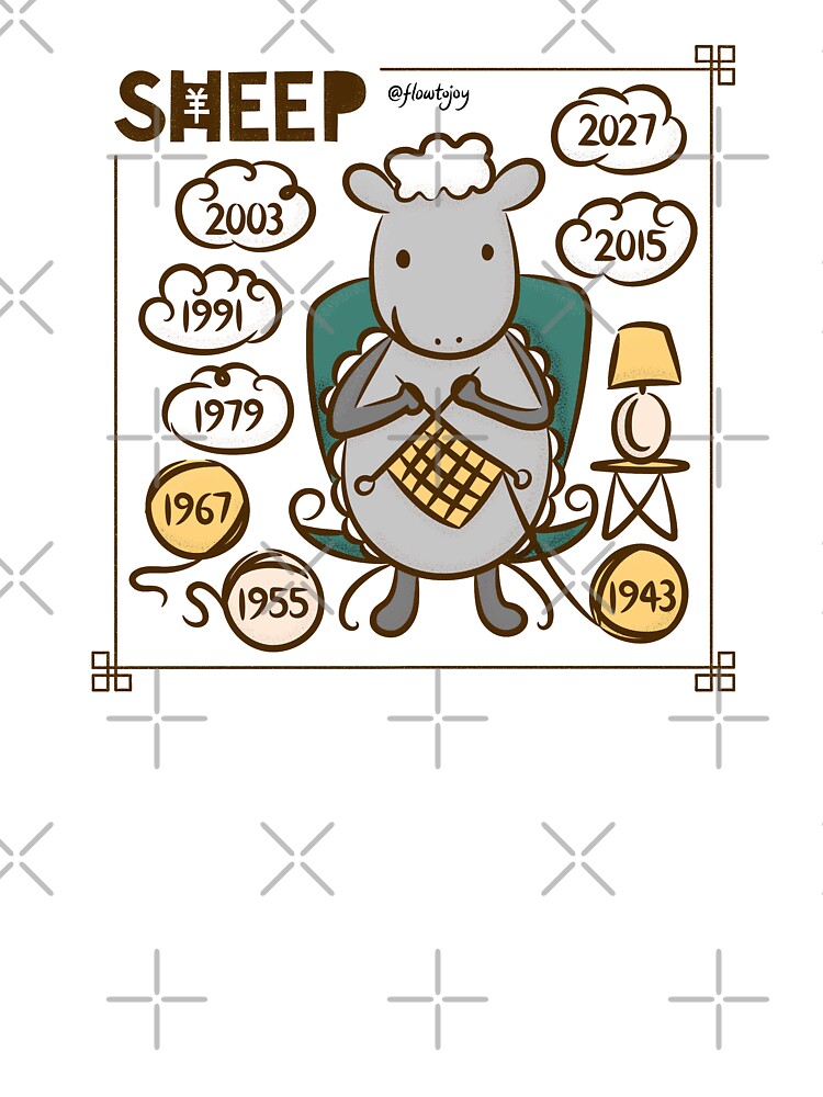 Year of the Sheep Goat Ram Chinese New Year Zodiac Animal 2027 by flowtojoy