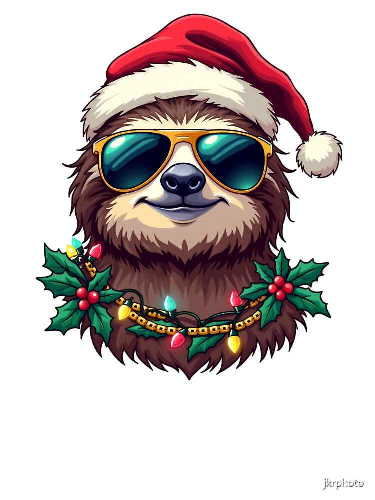 christmas sloth by jkrphoto