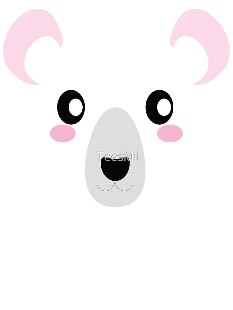 Cute Kawaii Polar Ice Bear Face by TeesMii