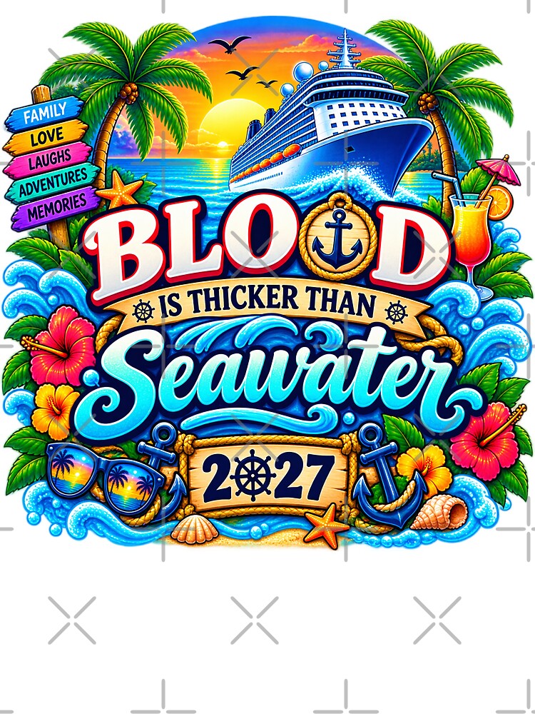 TRAVEL COLLECTION - FAMILY CRUISE - BLOOD IS THICKER THAN SEAWATER • 2027 by WheelieGdArt