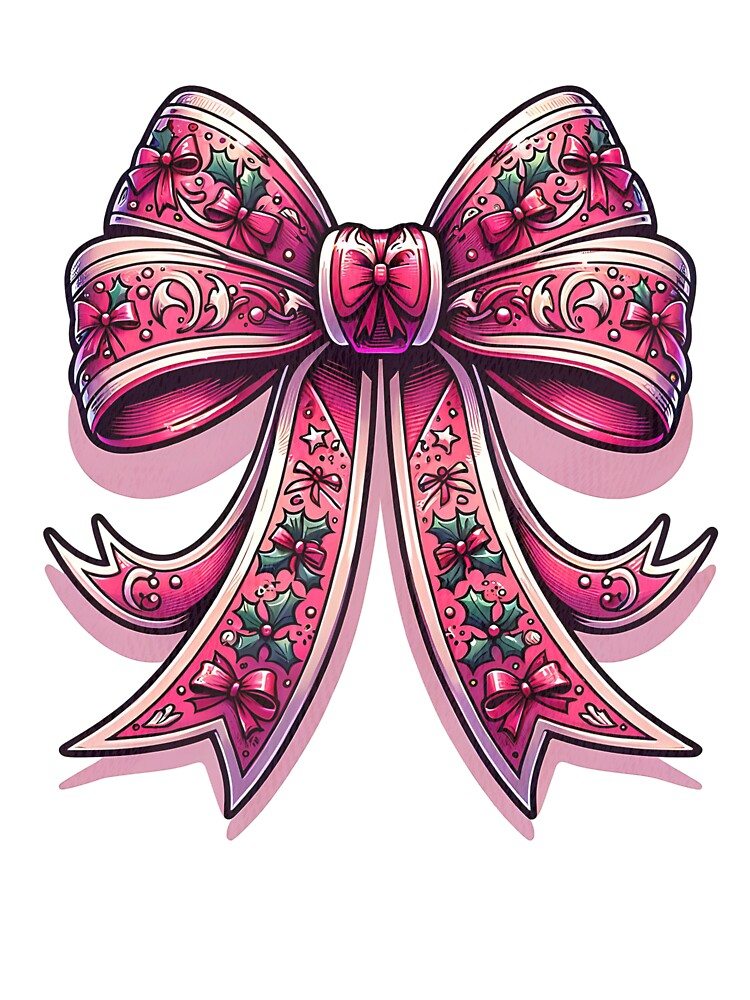 Girly Christmas Bow by artivibestudio