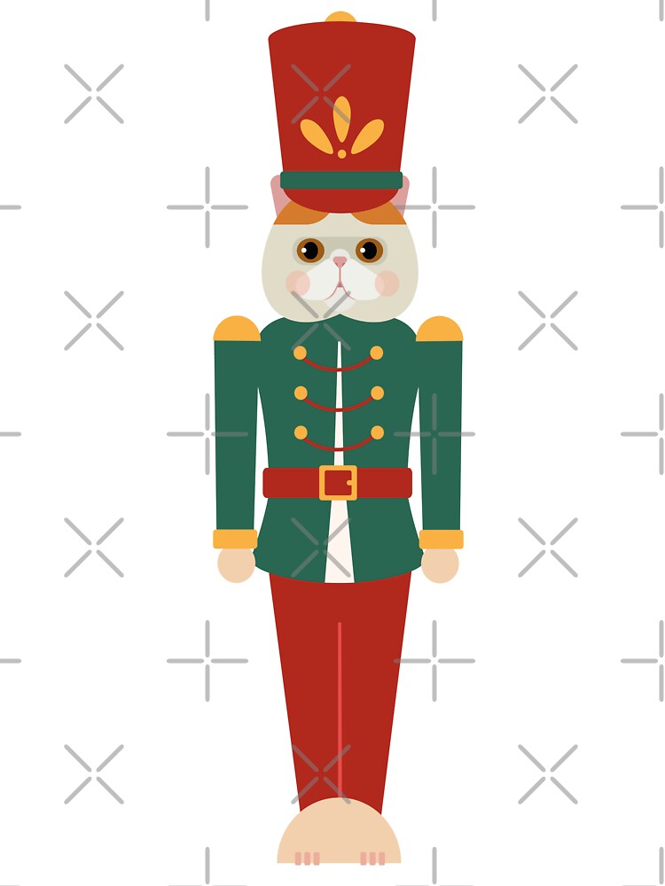 Christmas Nutcracker Scottish fold Cat pattern by Qualali Studio