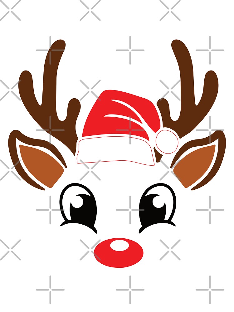 Christmas Reindeer Face by BuxomBabe21