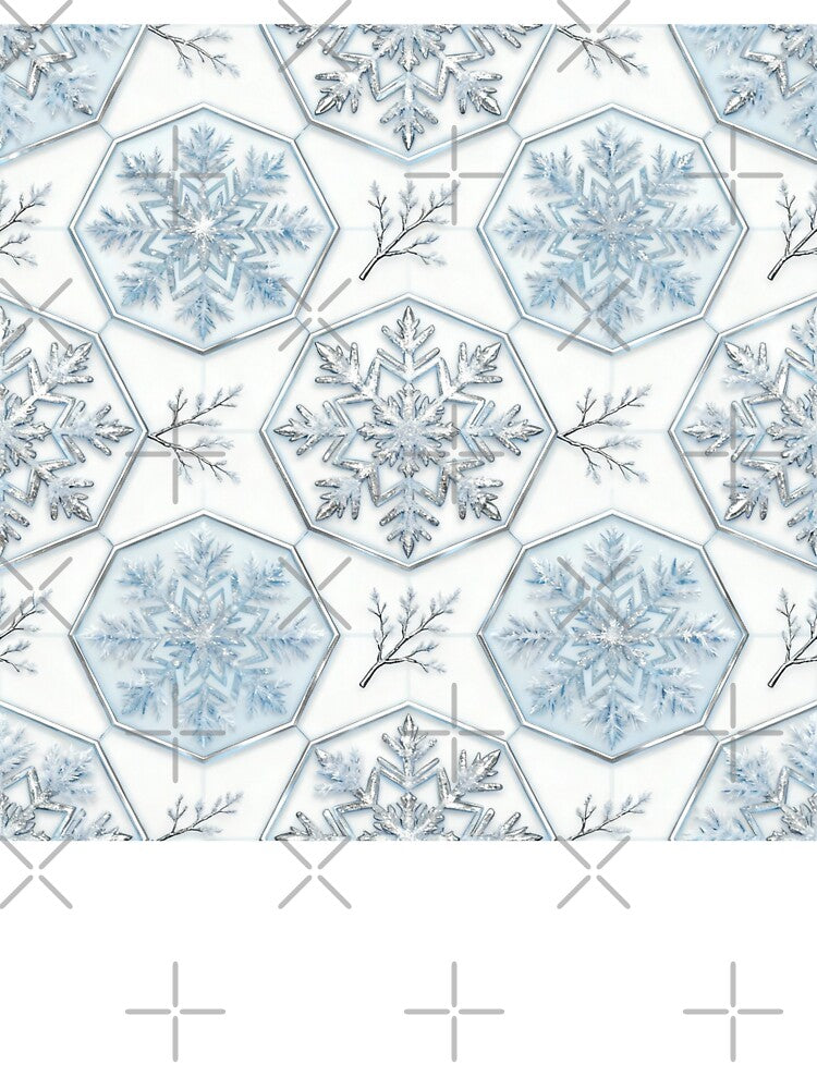 Blue & Silver Snowflakes by Lynn Anne Creations