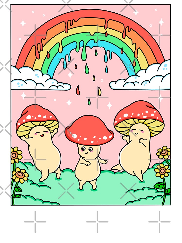 Happy Mushrooms by Kimprut