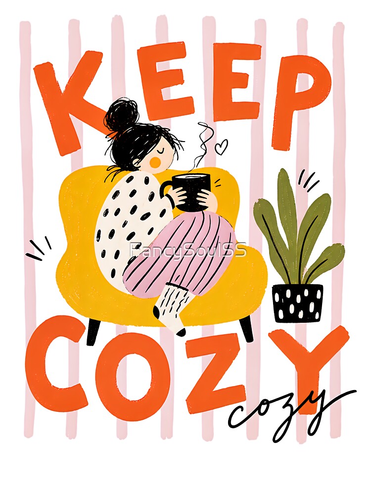 Keep It Cozy - Aesthetic Slow Living Typography by FancySoulSS