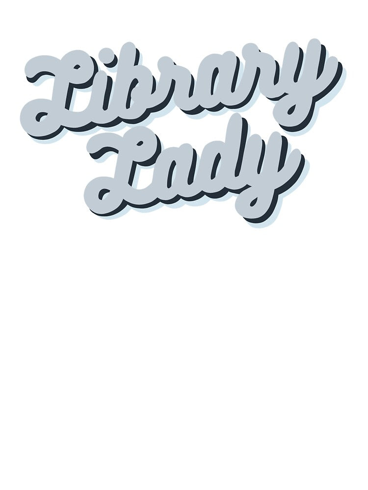 Retro Library Lady Design in Blue by WildeandCo