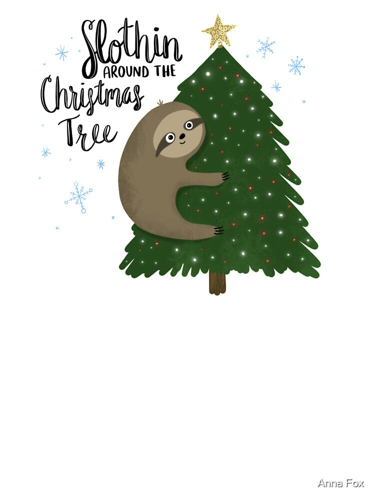 Sloth christmas by Anna Fox