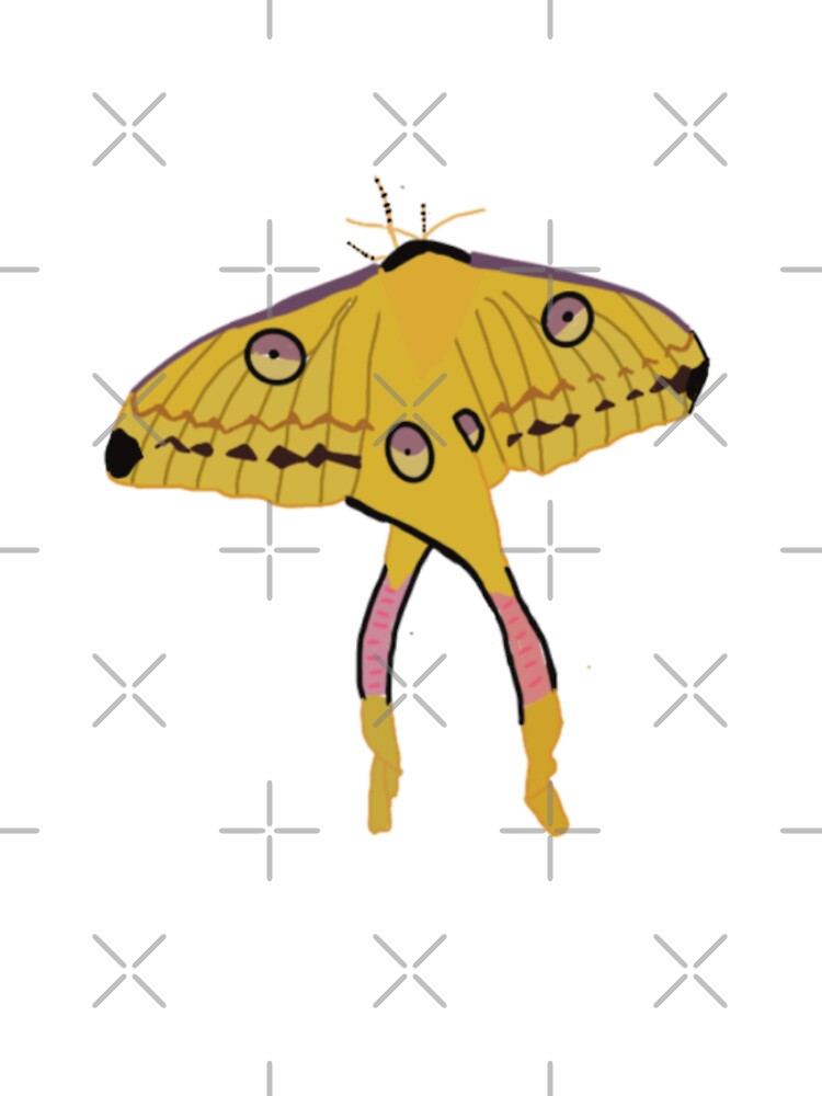 Yellow-purple moth by BlueFireFerrets
