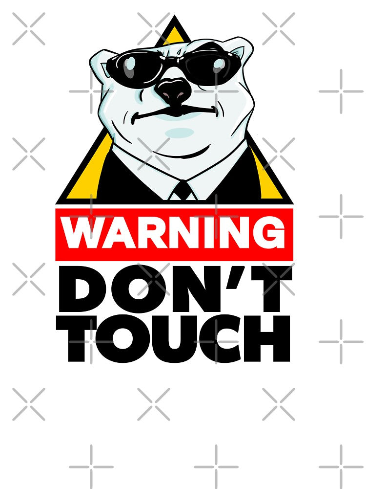 Bear warning don’t touch by Martzart