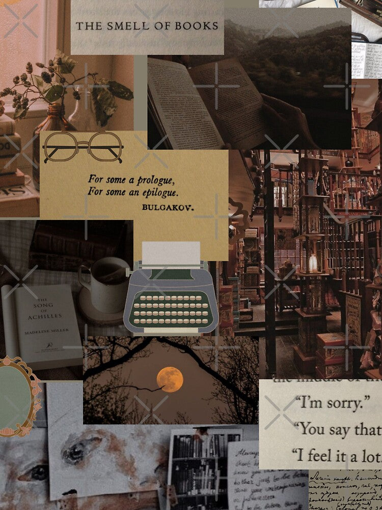 Aesthetic Dark & Light academia Photography Collage Wallpapers for academia lovers by estheticianart
