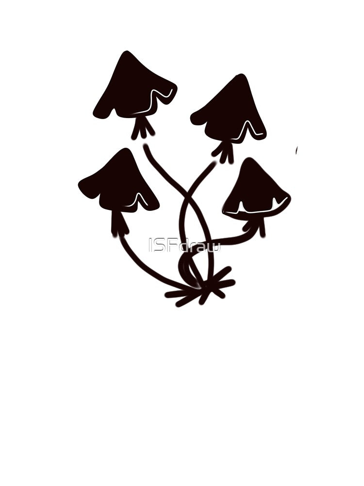 Mushroom, Foraging, Grunge Clothing by ISFdraw
