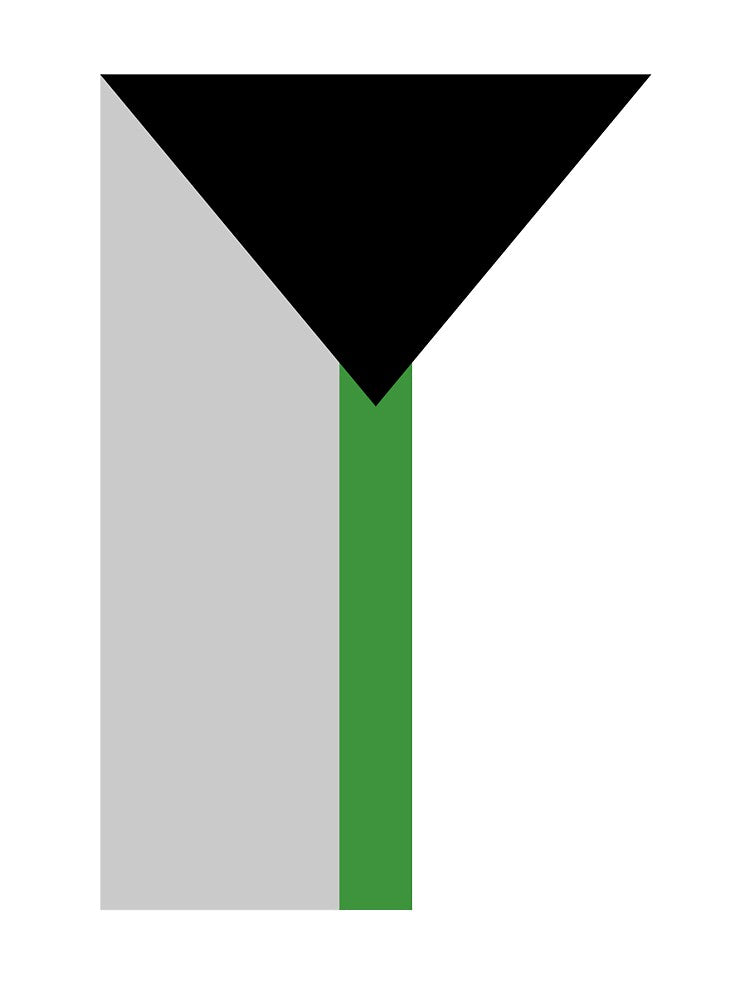 Demiromantic Pride Flag (Vertical) by asexualowls