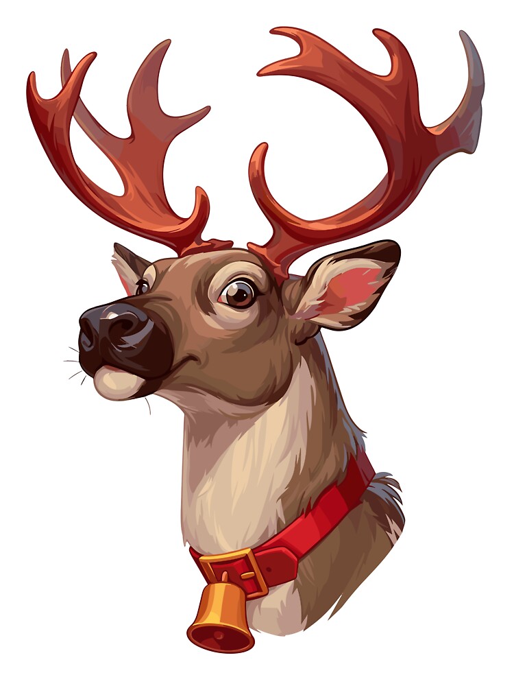 Cute Christmas Reindeer Holiday by bapupa