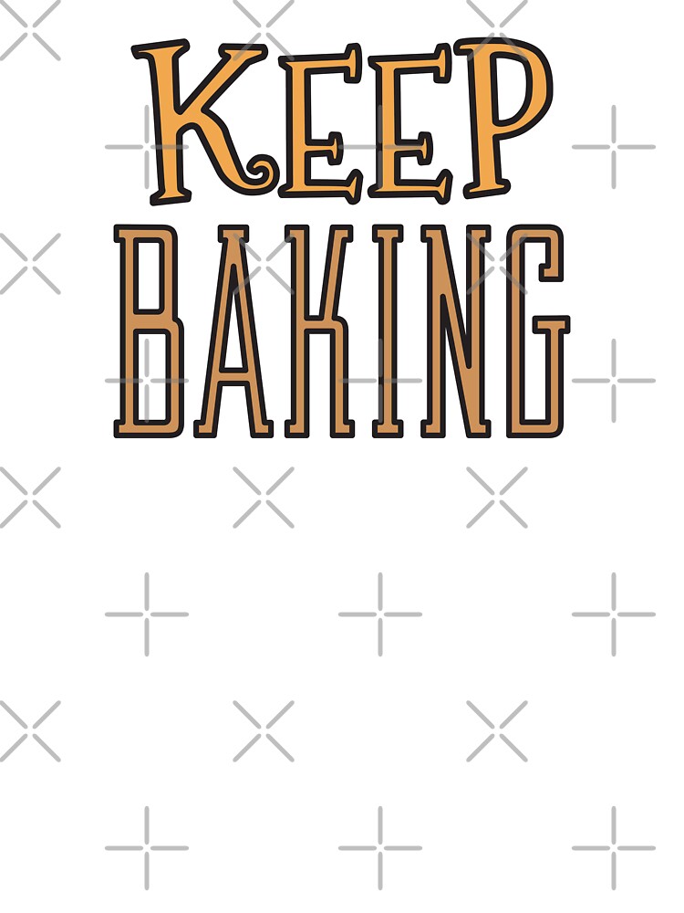 Keep baking cute text by Innet