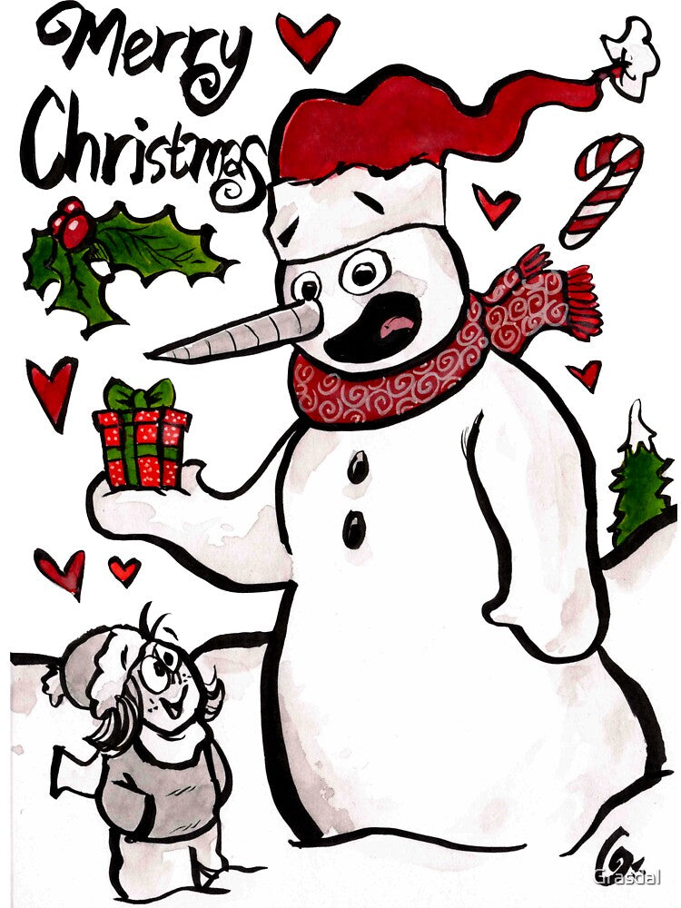 Snowman Christmas Time by Grasdal