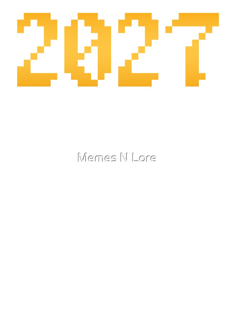 2027 in Yellow 8-bit Pixel Quest by Memes N Lore