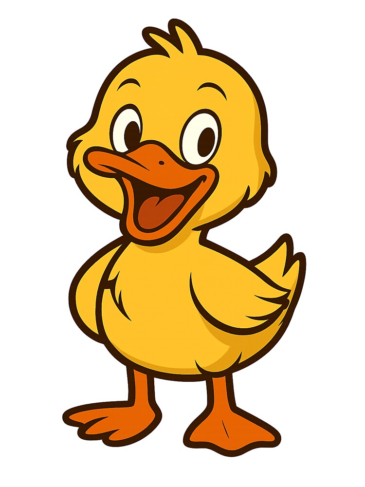 Happy Cartoon Duck by IllustrifyArts