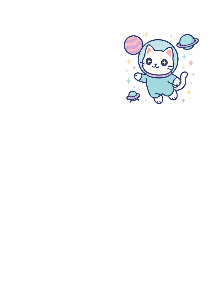 Cosmic Kawaii Cat – Space Explorer Cutie by iTzTreS