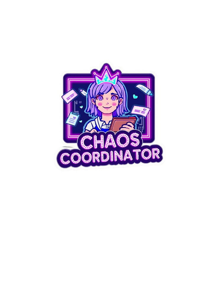 Y2K Sticker - Chaos Coordinator Teacher Funny Gift by OrikuStudio
